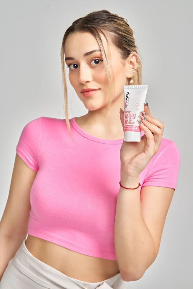 New Well SPF50+ Tone Up Sun Cream 50 ml – Ton Egaliserende & Verhelderende Gezichtszonnecrème met Aloe Vera