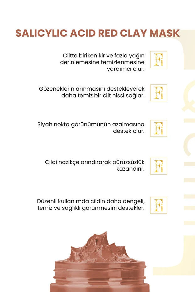 Qremfi Salicylic Acid Red Clay Mask 100 ml – Kleimasker met Salicylzuur