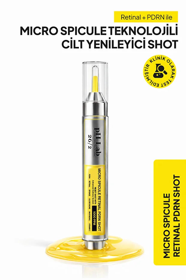 pH Lab Micro Spicule Retinal PDRN Shot – Retinal, PDRN 1000 PPM & Micro Spicule Gezichtsserum