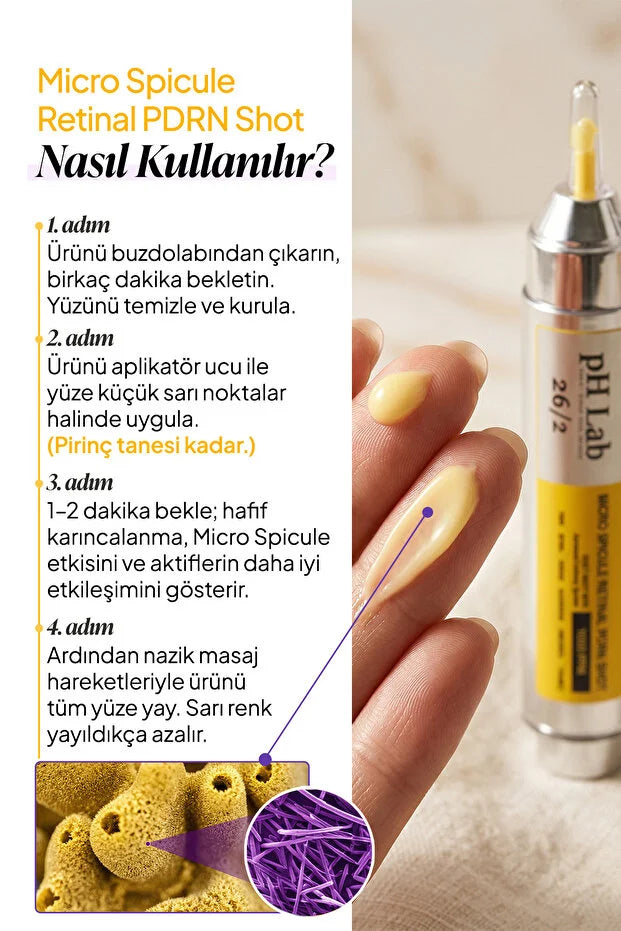 pH Lab Micro Spicule Retinal PDRN Shot – Retinal, PDRN 1000 PPM & Micro Spicule Gezichtsserum
