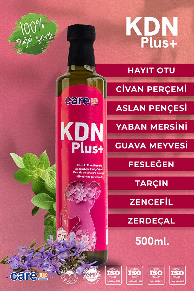 Care Up KDN Plus+ Gemengd Azijnextract met Kruiden – 100% Natuurlijk – 500 ml