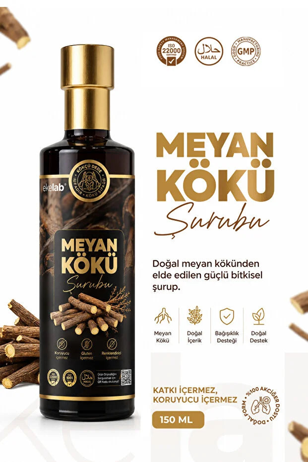 Ekelab Zoethoutwortel siroop ( Meyan Kökü )– Kruidenextracten – 150 ml