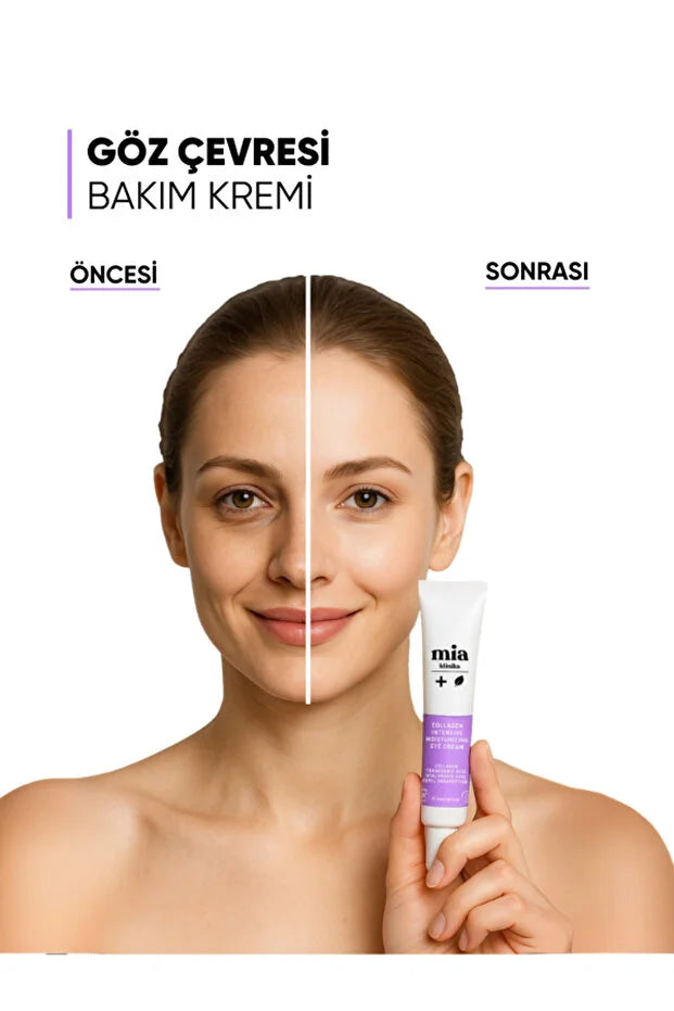 Mia Klinika Collagen Intensive Moisturizing Eye Cream – Oogcrème met Collageen, Peptiden & Hyaluronzuur – 20 ml
