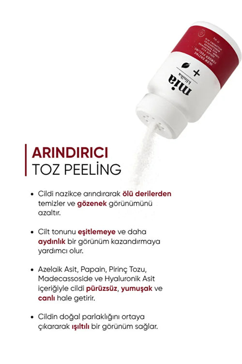 Mia Klinika Glow Enzyme Powder Peeling 40 g – Zuiverende En Verhelderende Enzympeeling