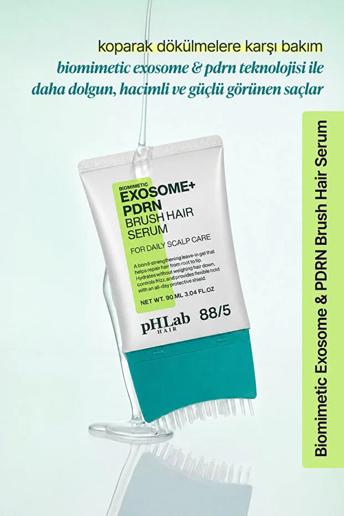 pH Lab Hair 88/5 Biomimetic Exosome + PDRN Brush Hair Serum – Hoofdhuidserum met Borstelapplicator – NAD+, Cafeïne, Peptiden &amp; Biotine – 90 ml