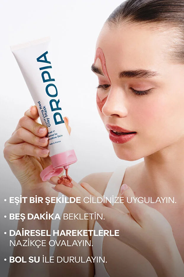 PROPIA Purifying Red Clay Mask – Rode Kleimasker – Tegen Mee-eters & Grove Poriën – 100 ml