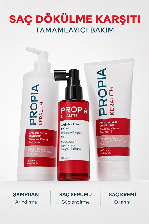 Propia Keralith Anti-Hair Loss Serum – Haarserum Tegen Haaruitval – 1,5% Kopexil – Niacinamide, Cafeïne & Gember – 100 ml