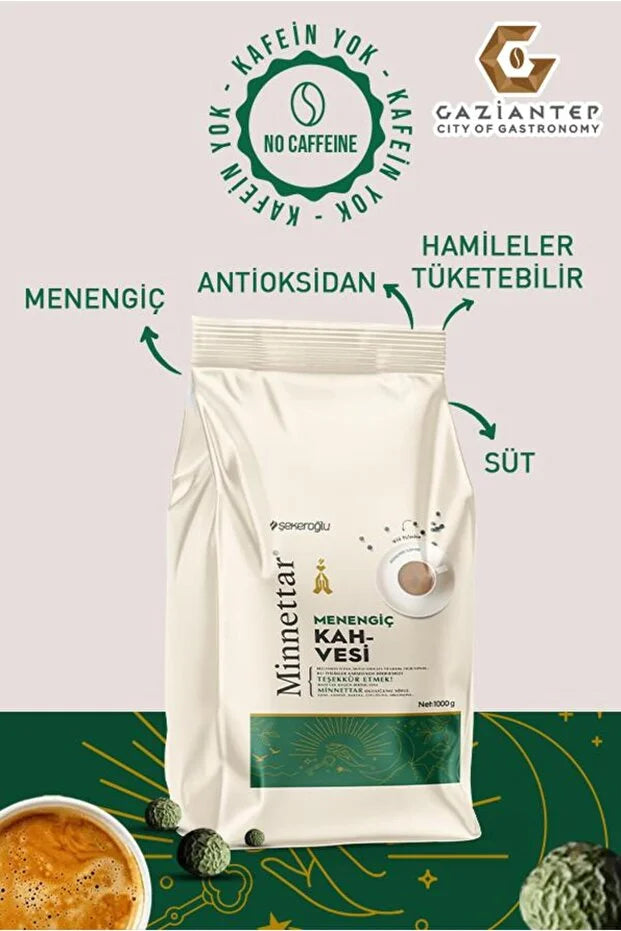 Şekeroğlu Minnettar Menengiç Koffie – Cafeïnevrij – Wilde Pistache – 1 kg