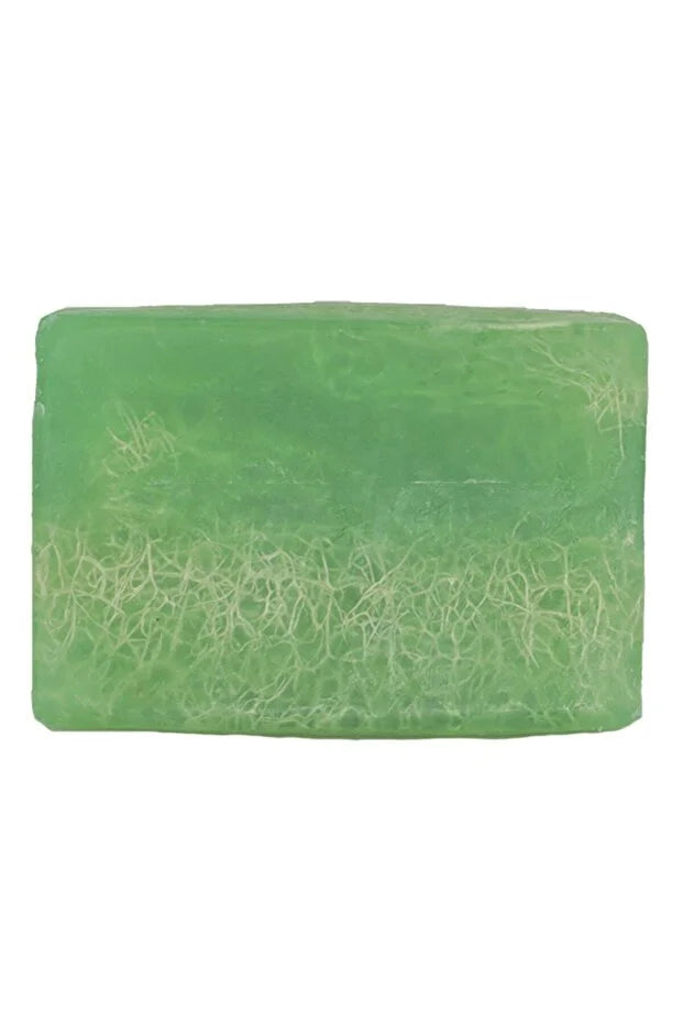 Rise & Shine Aloe Vera Loofah Soap – Handgemaakte Scrub Zeep – Exfoliërend, Hydraterend & Verzorgend – Voor Gezicht & Lichaam – 130 g
