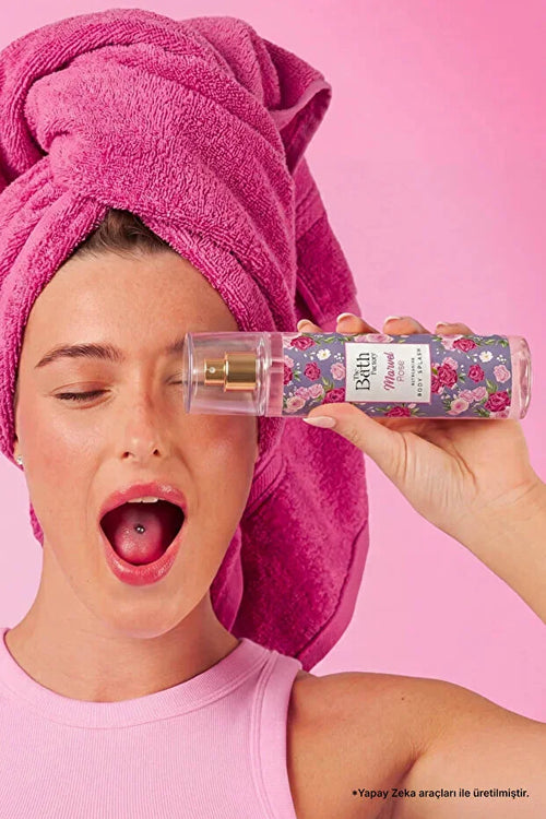 The Bath Factory Marvel Rose Refreshing Body Splash – Bloemige Body Mist 200 ml
