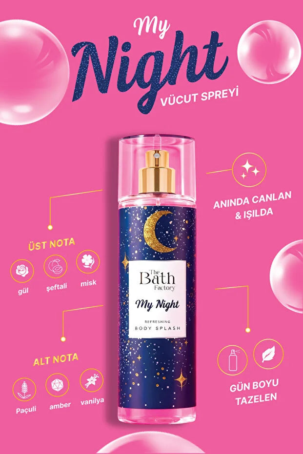 The Bath Factory My Night Refreshing Body Splash 200 ml