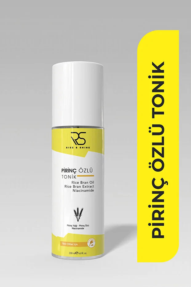 Rise & Shine Rice Toner – Hydraterende & Verfrissende Gezichtstoner – Egaliserende Glow & Huidverzorging – 200 ml