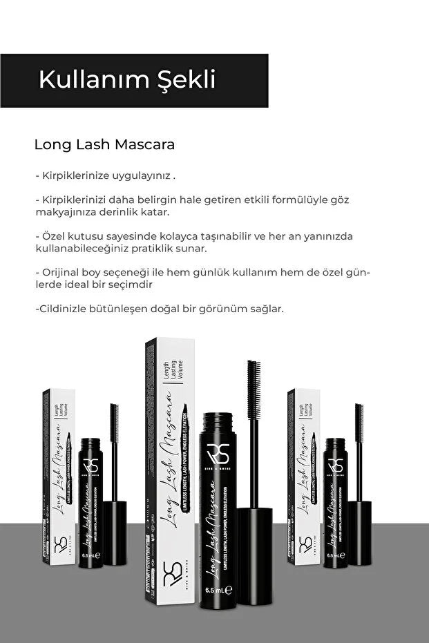 Rise & Shine Long Lash Mascara – Volume & Lengte – Diepzwarte Kleur – Langdurig Effect – 6,5 ml