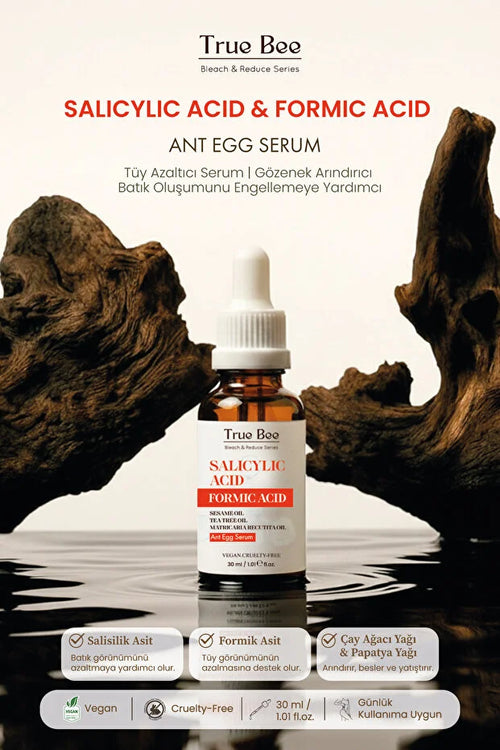 True Bee Ant Egg Oil Serum – 30ml | Miereneieren Ontharingsolie voor Minder Haargroei