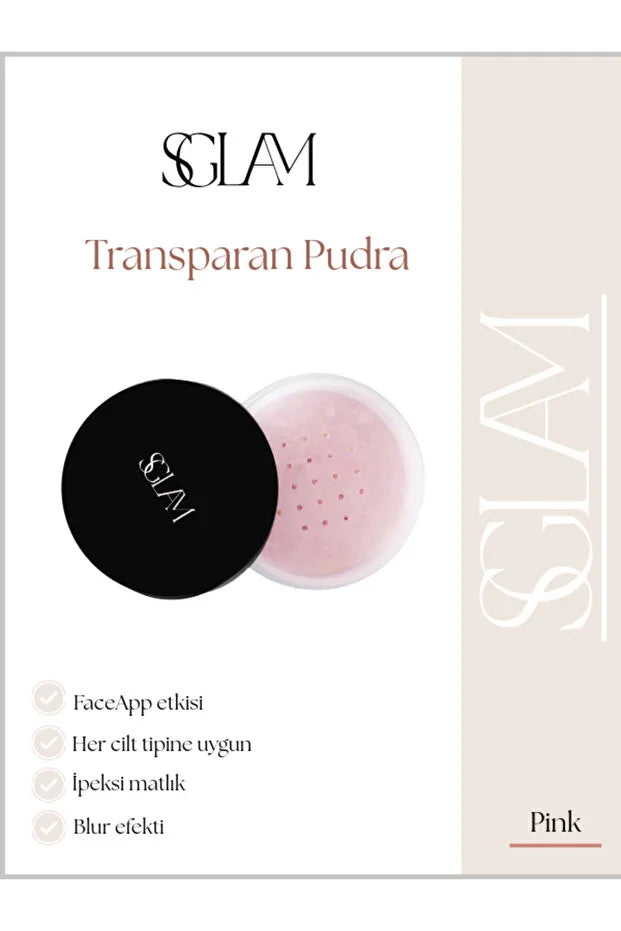 S’GLAM FaceApp Finish Loose Baking Powder – Cotton Candy | Roze Transparant