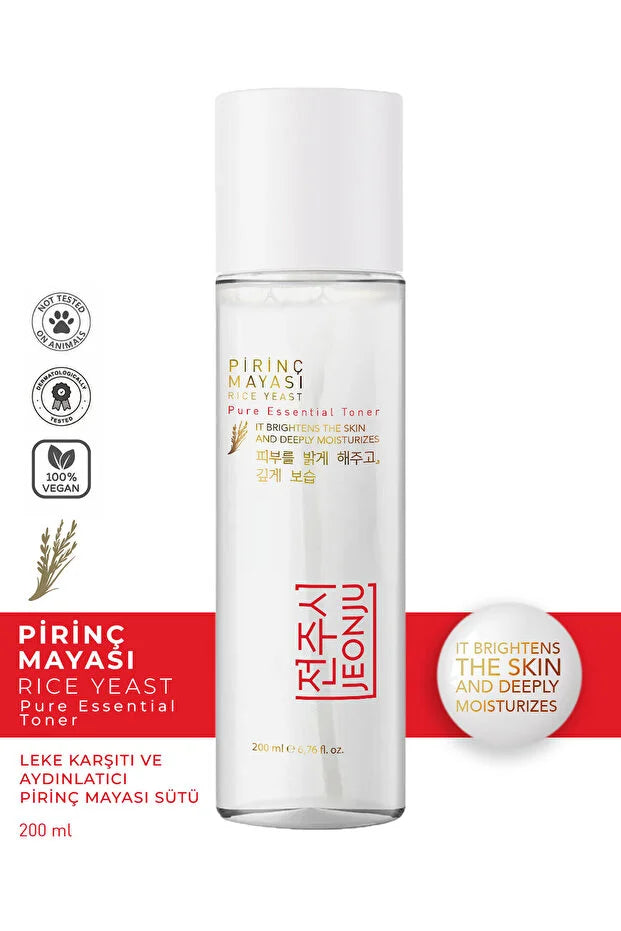 Jeonju Pirinc Mayası Gezichtsverzorgingsset – Rice Yeast Toner 200 ml & Paris Glow SPF 50+ Zonnespray 120 ml