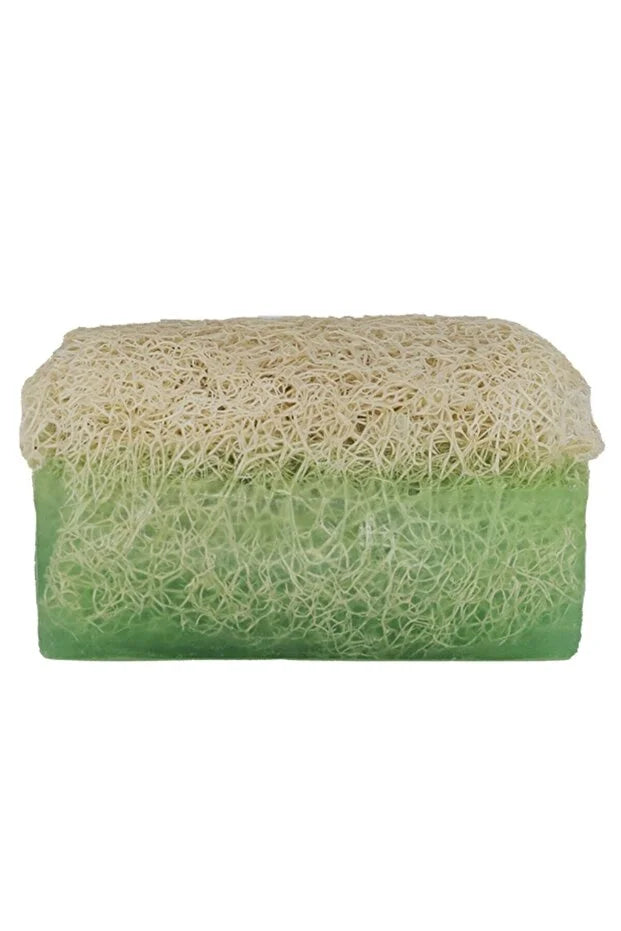 Rise & Shine Aloe Vera Loofah Soap – Handgemaakte Scrub Zeep – Exfoliërend, Hydraterend & Verzorgend – Voor Gezicht & Lichaam – 130 g
