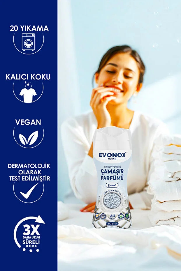 Evonox Clean Çamaşır Parfümü – Everest 210 gr