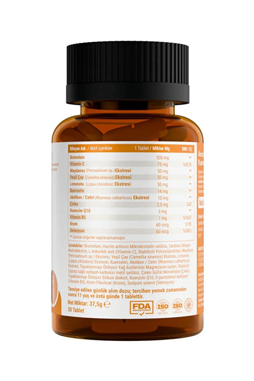 Anocin - Bromelaïne + Quercetine, Zink, Vitamine C, CoQ-10, Vitamine B5