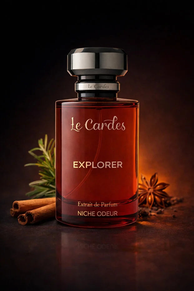 Le Cardes Explorer Extrait de Parfum 100 ml – Luxe Herenparfum met Langdurige Oriëntaalse Geur
