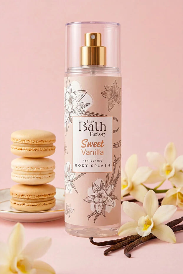 The Bath Factory Sweet Vanilla Body Splash 200 ml