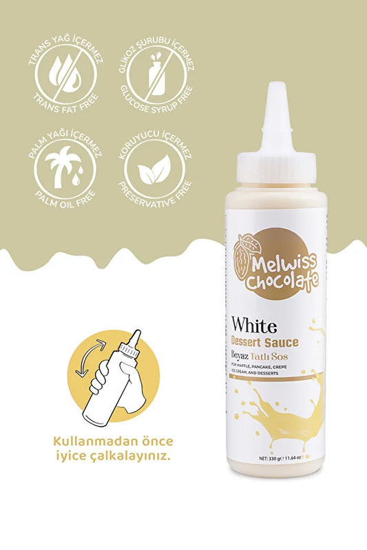 Melwiss Chocolate White Dessertsaus - 330 g