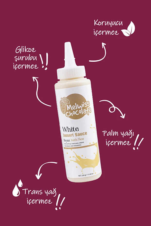 Melwiss Chocolate White Dessertsaus - 330 g