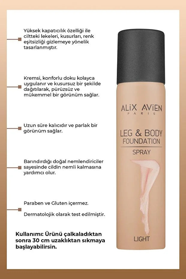 Alix Avien Leg & Body Foundation Spray Light