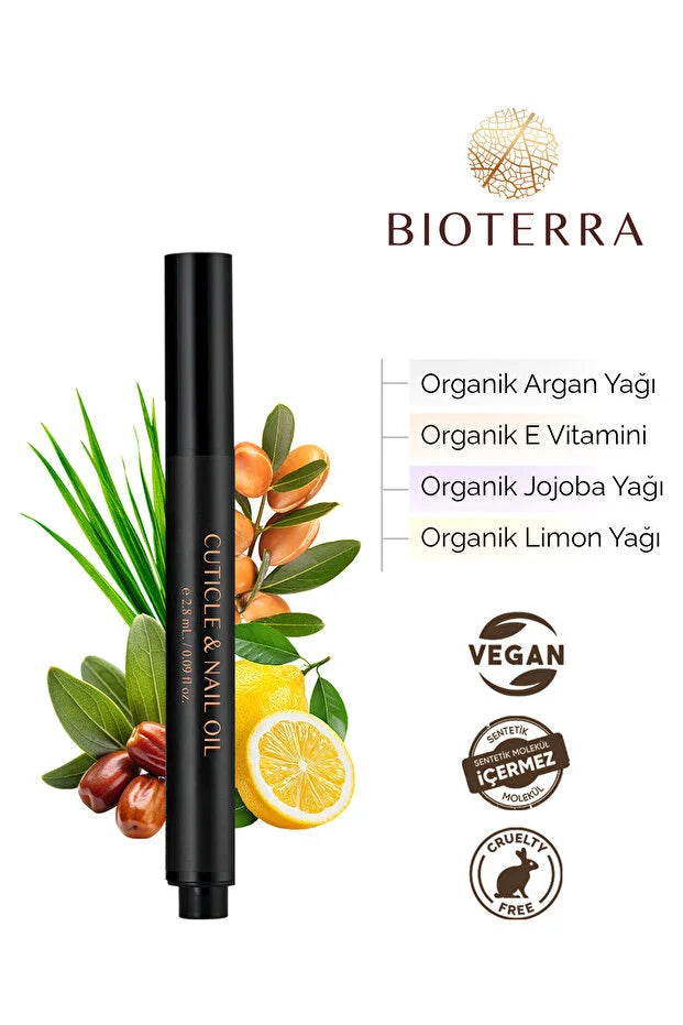 Bioterra Organic Nagelriemolie & Nagelverzorging Pen – Biologische Olie voor Sterke Nagels & Zachte Nagelriemen