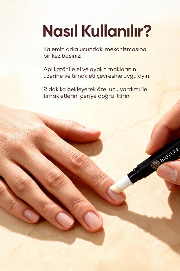 Bioterra Organic Nagelriemolie & Nagelverzorging Pen – Biologische Olie voor Sterke Nagels & Zachte Nagelriemen