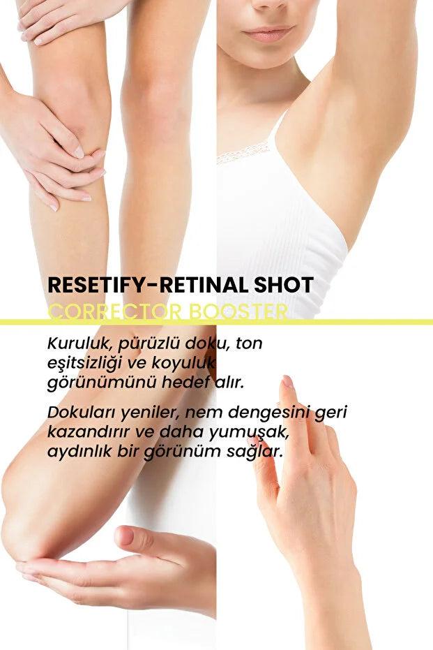 Resetify Retinal Shot Corrector Booster - Anti-Aging Gezichtscrème - 0,1% Retinal - 5% Niacinamide - Tegen Fijne Lijntjes & Pigmentvlekken