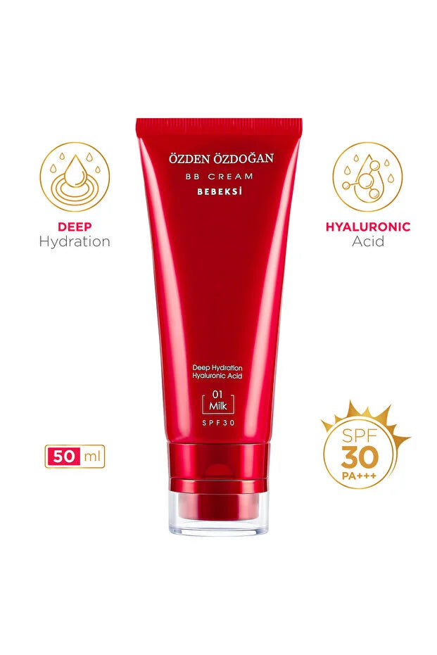 Özden Özdoğan BB Cream Bebeksi 01 Milk – SPF 30 – Hyaluronzuur – 50 ml