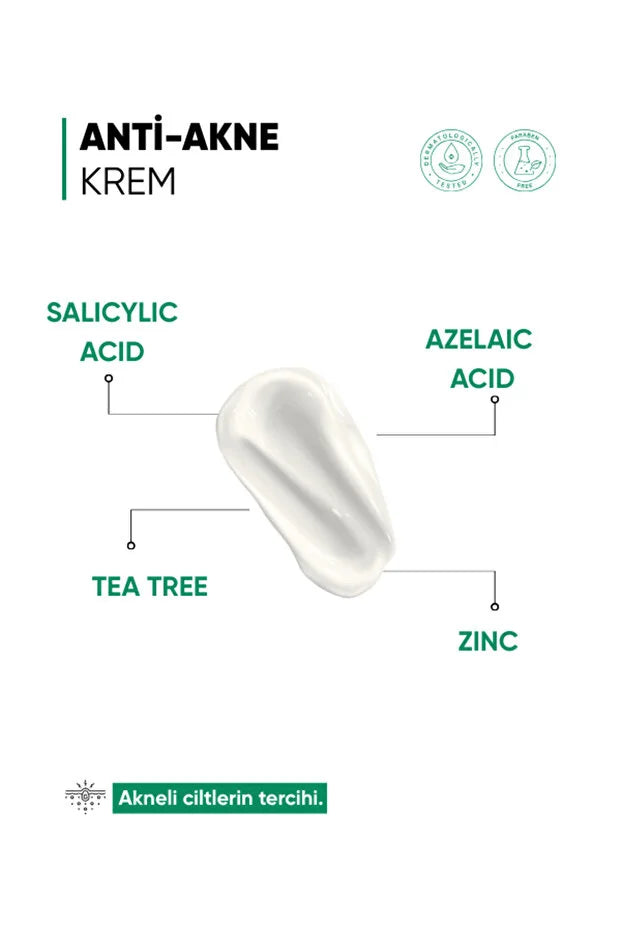 Mia Klinika Anti-Acne Hydraterende Crème – 50ml | Niacinamide & Salicylzuur