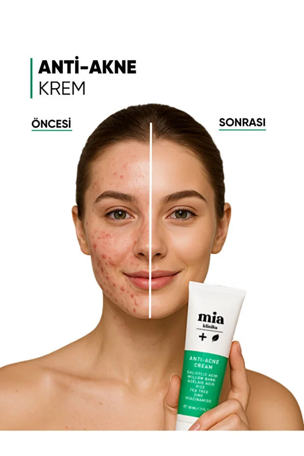 Mia Klinika Anti-Acne Hydraterende Crème – 50ml | Niacinamide & Salicylzuur