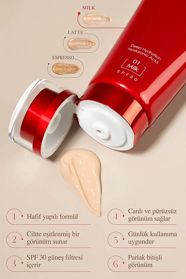 Özden Özdoğan BB Cream Bebeksi 02 Latte – SPF 30 – Hyaluronzuur – 50 ml