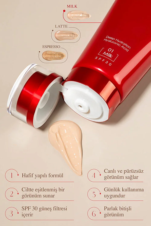 Özden Özdoğan BB Cream Bebeksi 02 Latte – SPF 30 – Hyaluronzuur – 50 ml