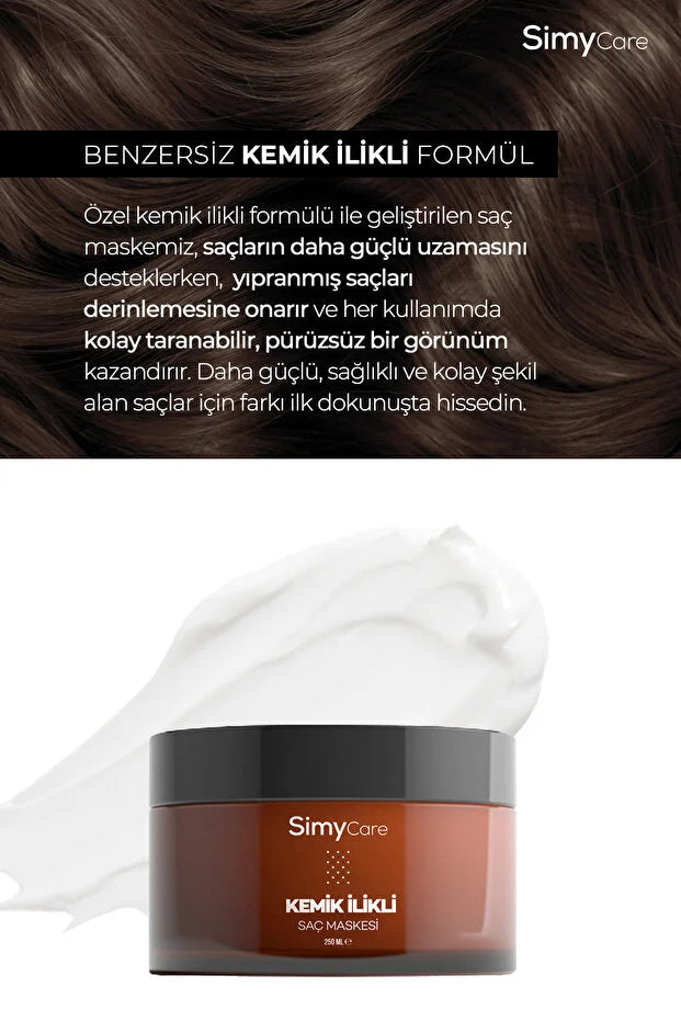 SimyCare Intensief Haarmasker met Beenmergextract – 250ml | Herstel & Groei