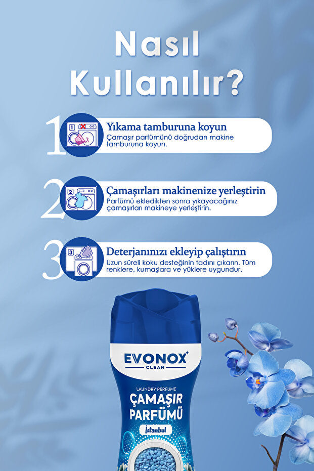 Evonox Clean Çamaşır Parfümü – İstanbul 210 gr