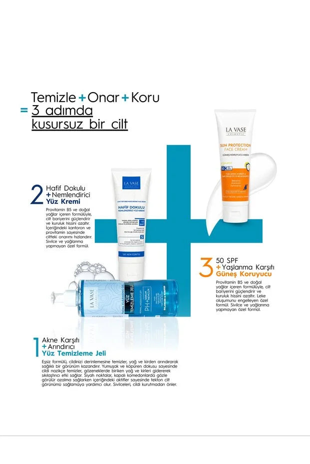 La Vase Facial Cleansing Gel - Reinigende Gezichtsgel - Hyaluronzuur &amp; Niacinamide - Aloe Vera - Normale en Gevoelige Huid - 400 ml