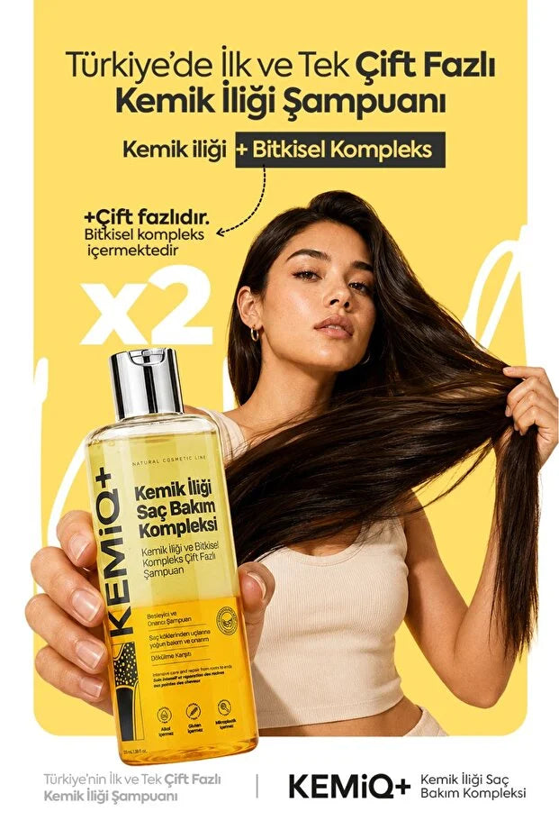 KEMİQ+ Bone Marrow Hair Care Complex - Tweefasen Shampoo - Intensieve Haarverzorging - 250 ml