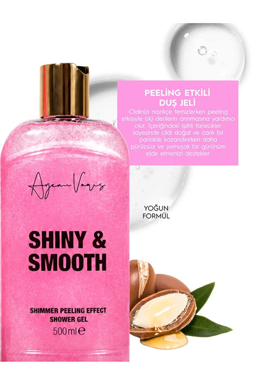 La Vase Shiny & Smooth Peeling Douchegel – Verzorgende Body Scrub met Peelingdeeltjes – 500 ml
