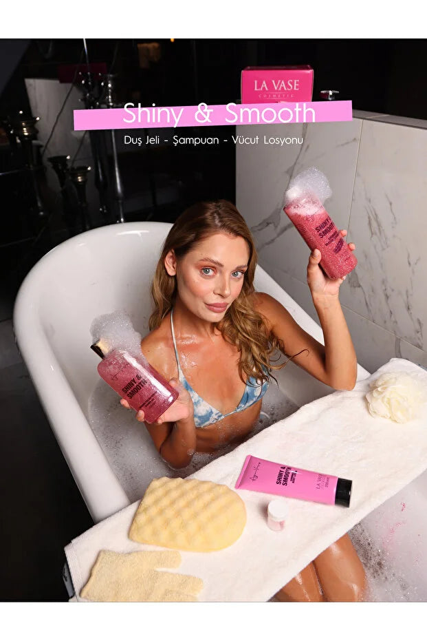 La Vase Shiny & Smooth Peeling Douchegel – Verzorgende Body Scrub met Peelingdeeltjes – 500 ml