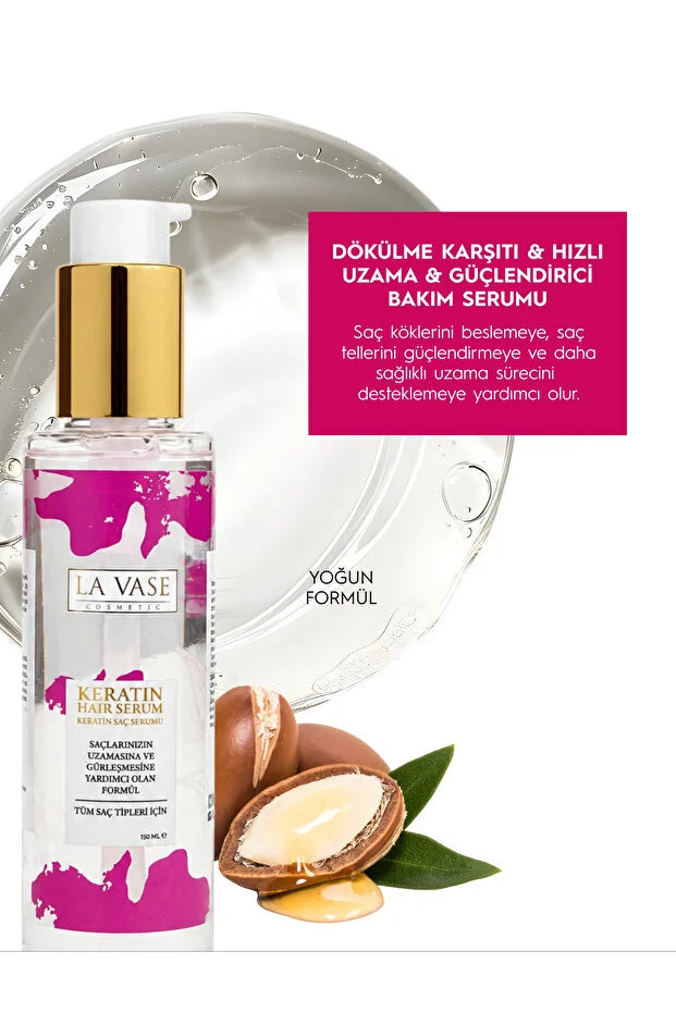 La Vase Keratin Hair Serum – Keratine Haarserum met Arganolie – 150 ml