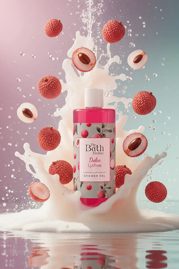The Bath Factory Dolce Lychee Douchegel – Hydraterend & Verzorgend – Lychee Extract – 400 ml