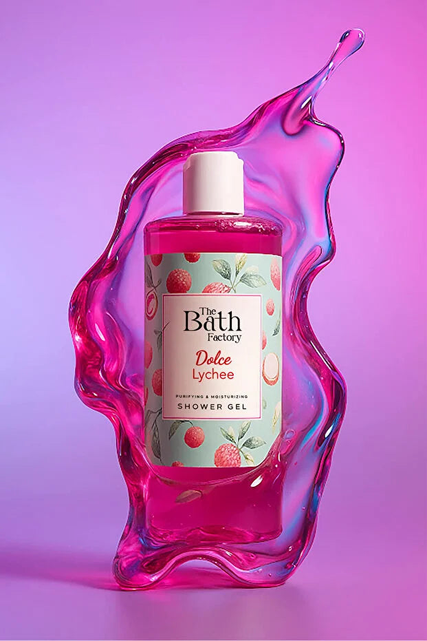 The Bath Factory Dolce Lychee Douchegel – Hydraterend & Verzorgend – Lychee Extract – 400 ml