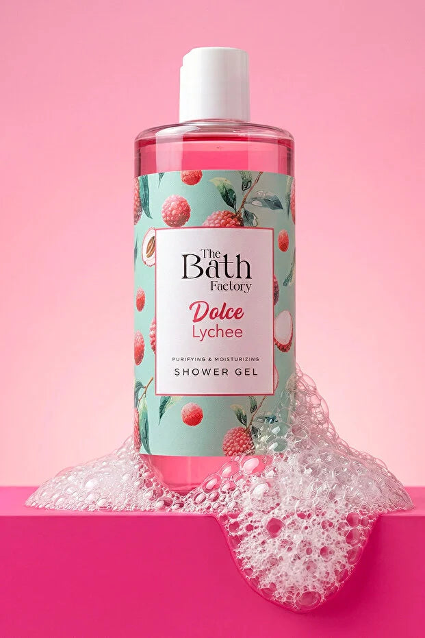 The Bath Factory Dolce Lychee Douchegel – Hydraterend & Verzorgend – Lychee Extract – 400 ml