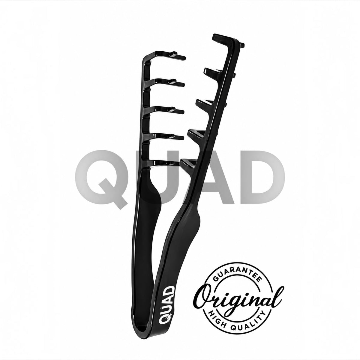 QUAD V2 Professionele Stylingkam – Brede Tanden – Voor Nat & Droog Haar – Zwart