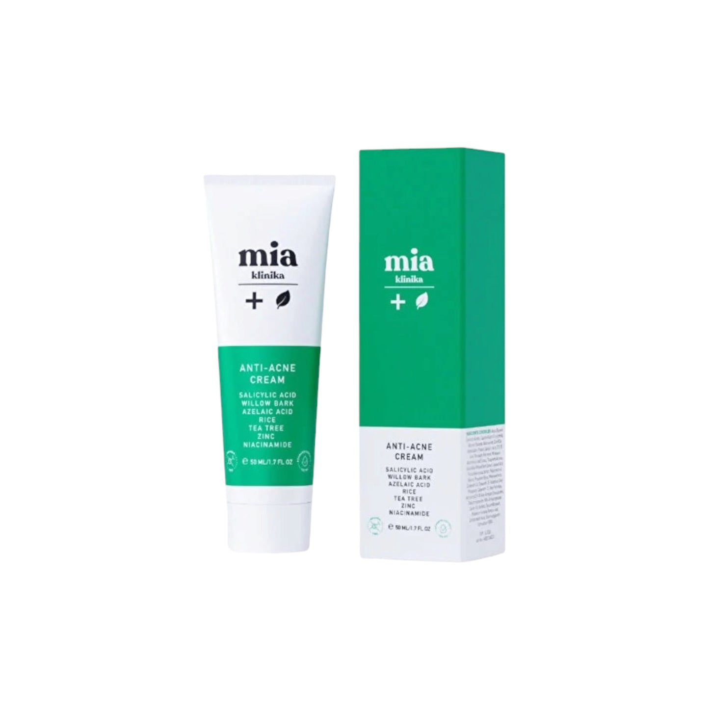 Mia Klinika Anti-Acne Hydraterende Crème – 50ml | Niacinamide & Salicylzuur