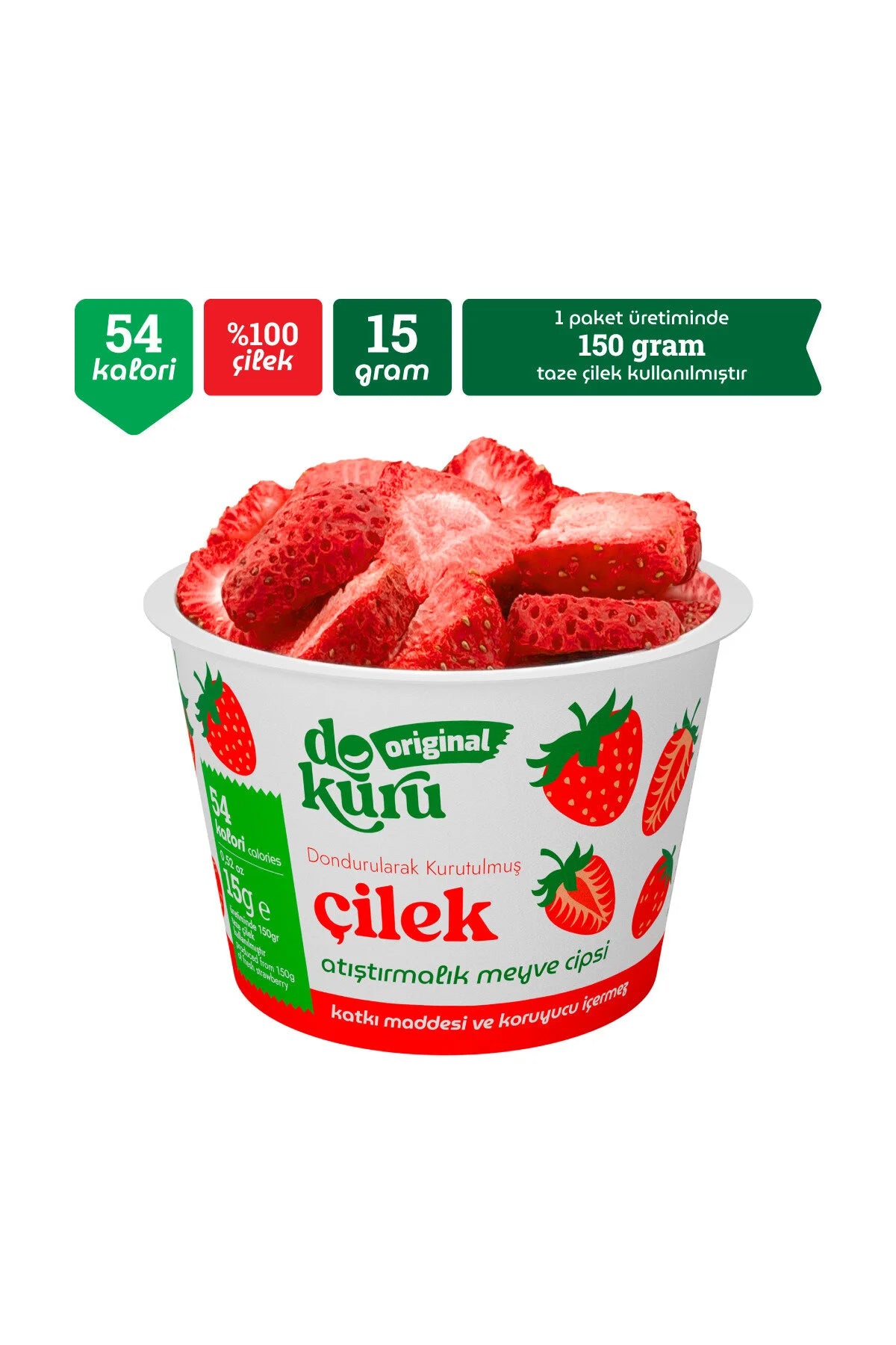 dokuru Gevriesdroogd Fruit Mixpakket – Aardbei, Braam & Mango – 3 x 15 g