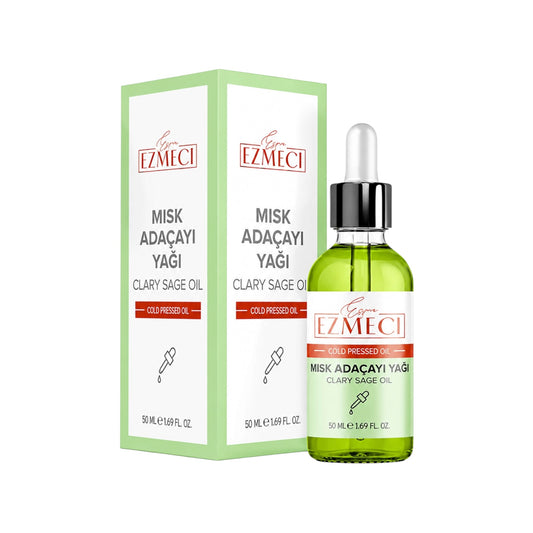 Esra Ezmeci 100% Natuurlijke Scharleiolie Koudgeperste Etherische Olie 50 ml